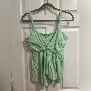 Mint green tank top